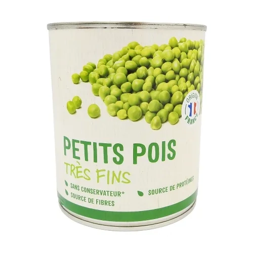 Petits pois très fins boîte 560g PNE