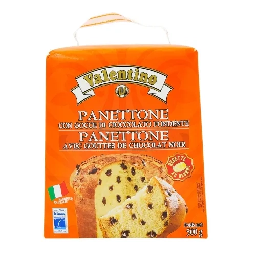 Panettone aux pépites de chocolat boîte 500g