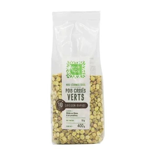 Pois cassés précuits pqt 400g Grain de Frais