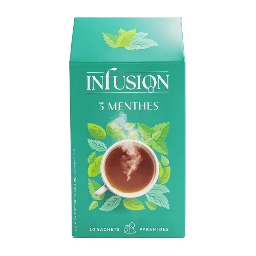 Infusion aux 3 menthes boîte de 20 sachets