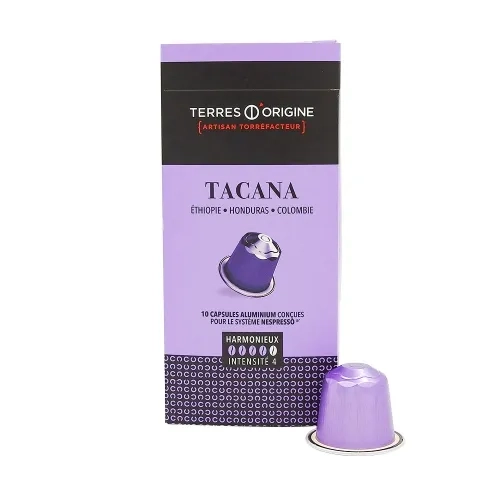 Café Tacana  intense 4/5 10 capsules bte 55gr
