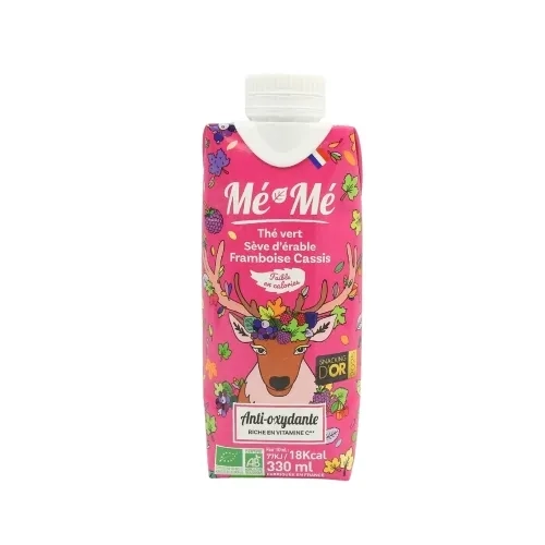 Thé framboise cassis BIO bouteille 33cl Mémé