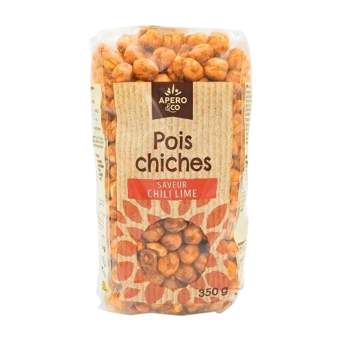 Pois chiches grillés saveur chili lime paquet 350g