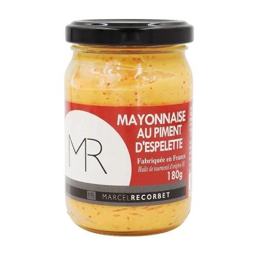 Mayonnaise au piment d'Espelette pot 180gr