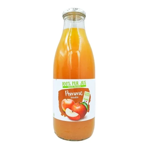 Pur jus de pomme trouble Origine France btl 1L