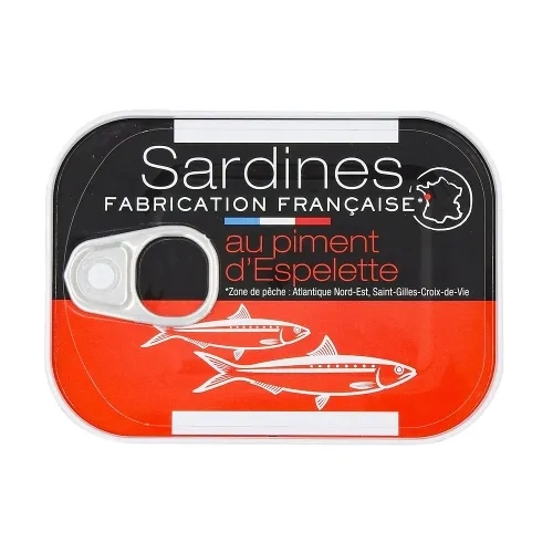 Sardines au piment d'Espelette pne 80.5g