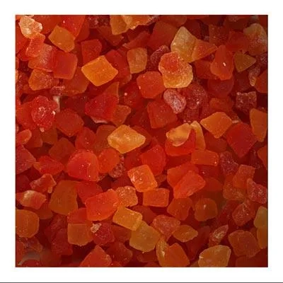 Papaye déshydratée cube,  sucré Thaïlande