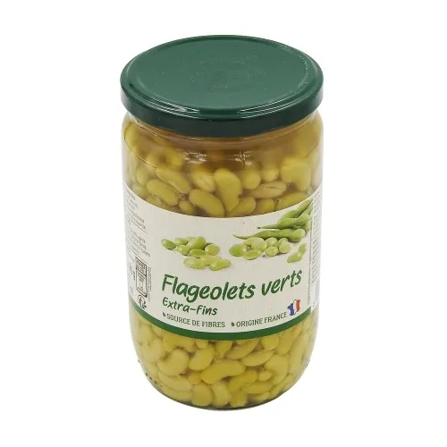 Flageolets verts extra fins France bocal pne 420g