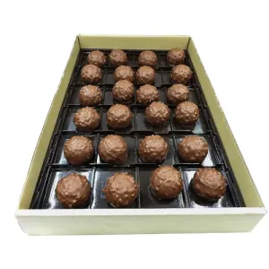 Assortiment de rochers lait praliné noisettes 35g