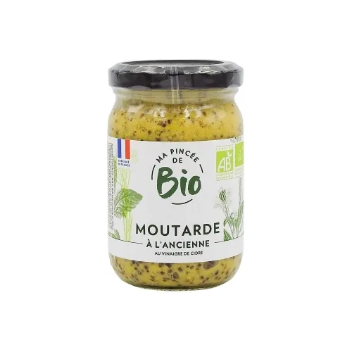 Moutarde à l'ancienne BIO pot 200g