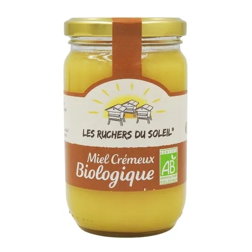 Miel de fleurs crémeux BIO pot 375g
