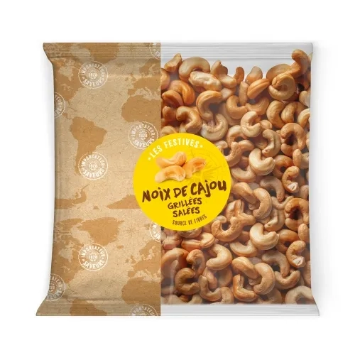Noix de cajou grillées salées paquet 350g IDS