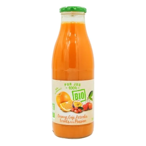 Pur jus d'orange goji et acérola BIO btl 75cl