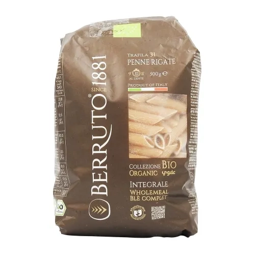 Pâtes blé complet Penne n°31 BIO pqt 500g 1881