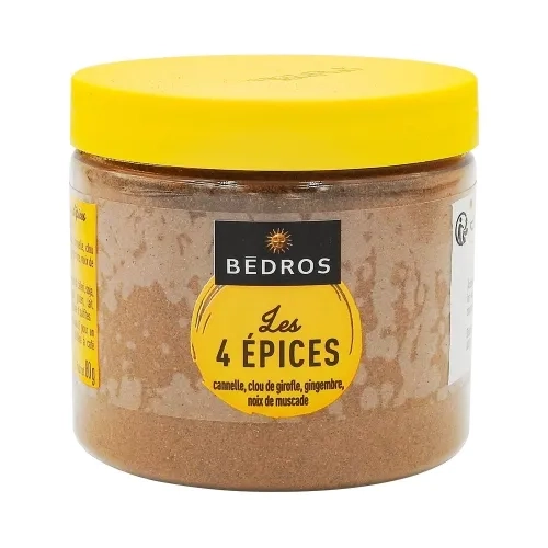Quatres epices pot 80g Bédros