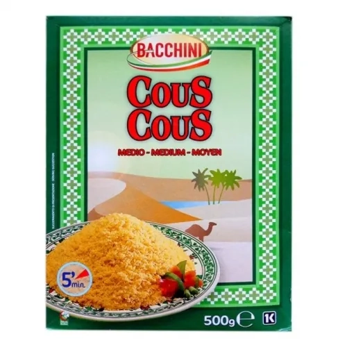 Couscous moyen   boîte 500g Bacchini