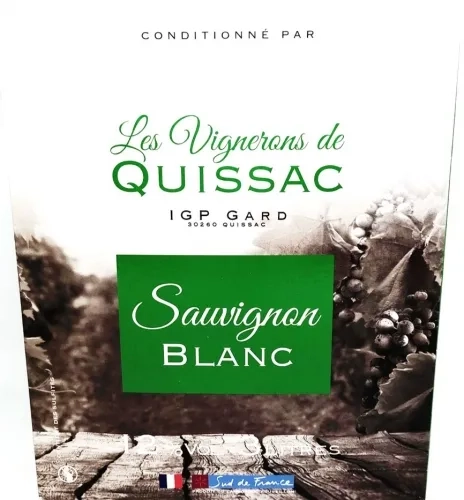 Vin Blanc Sauvignon IGP Gard BIB 3L