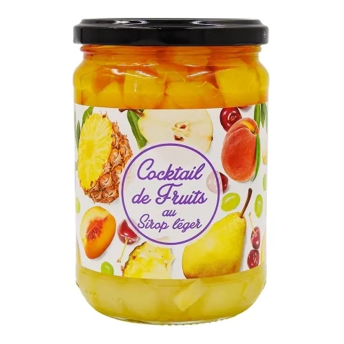 Cocktail de fruits au sirop léger pot  360g
