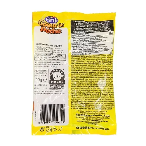 COEUR DE PECHES ACIDES  HALAL 90GR