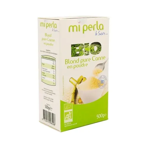 SUCRE POUDRE BIO BLOND PUR CANNE 500GR