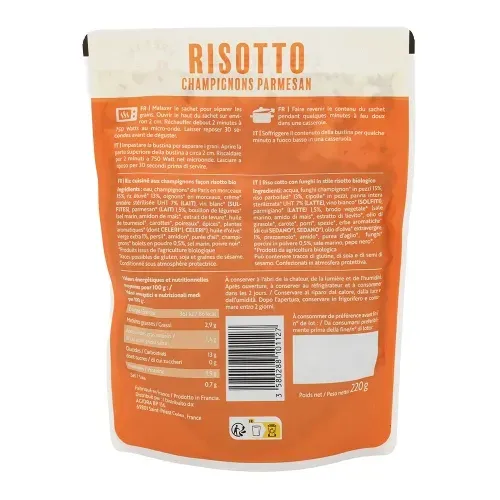 DOYPACK RISOTTO CHAMPIGNON BIO 220GR