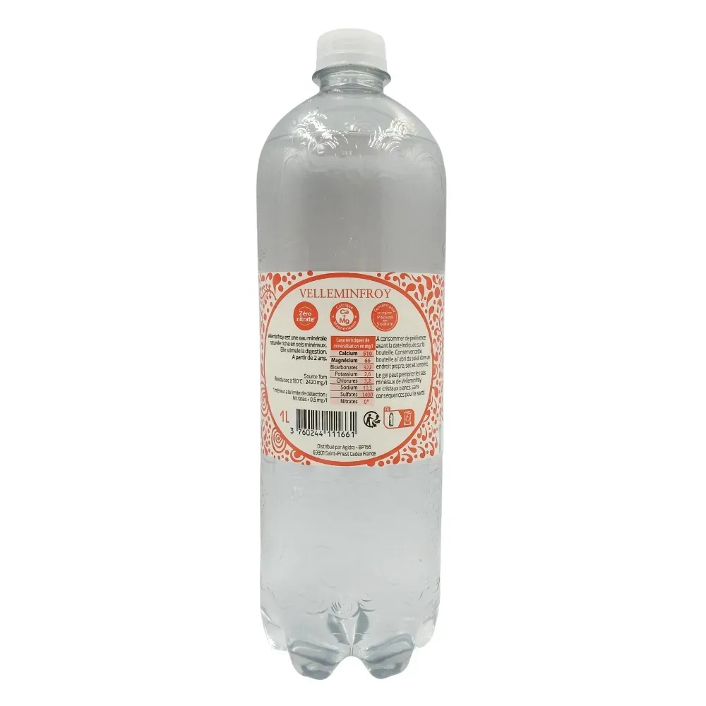 EAU GAZ RPET 1L - VEL