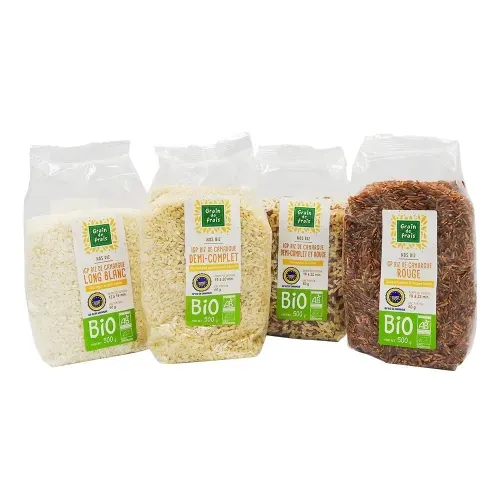 RIZ DE CAMARGUE IGP BIO ROUGE GRAIN DE FRAIS 500g