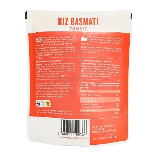 Doypack Riz à la tomate 220GR