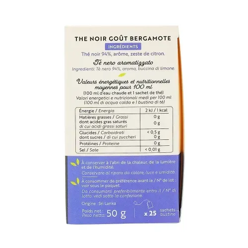 RENUTE THE EARL GREY 25 SACHETS