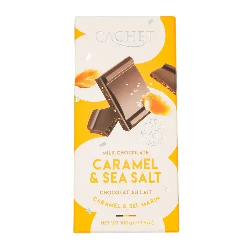 CHOCOLAT AU LAIT CARAMEL/FLEUR DE SEL 100GR
