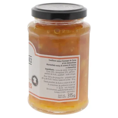 CONFITURE CLEMENTINE-ORANGE DE CORSE 315GR