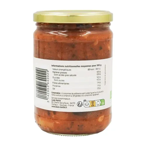 COURGETTES CUISINEES BIO 520GR