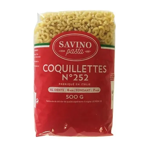PATES COQUILLETTES 500 GR SAVINO PASTA N°252