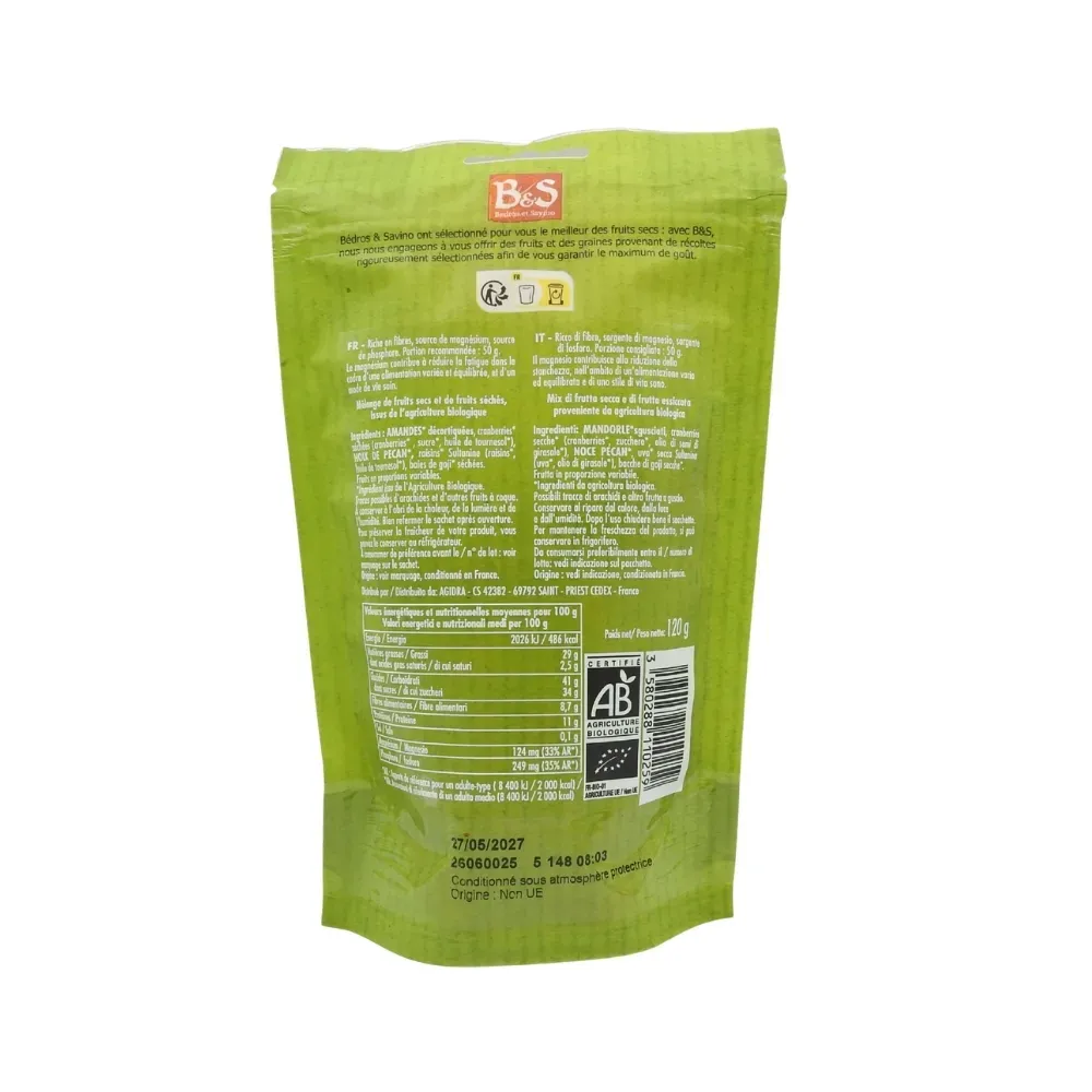 MELANGE BIEN ETRE BIO NR DOYPACK 120 gr BS