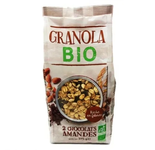 GRANOLA BIO CHOCOLAT AMANDES 375GR