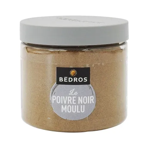 POIVRE NOIR MOULU POT PET 80 gr Bédros/CT 12