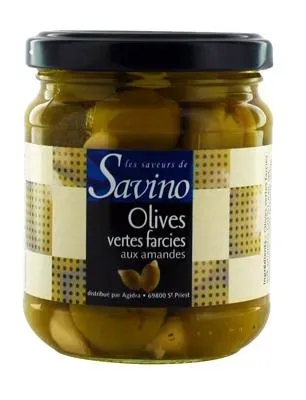 OLIVES POT 37 CL FARCIES AMANDE VERRE 125GR