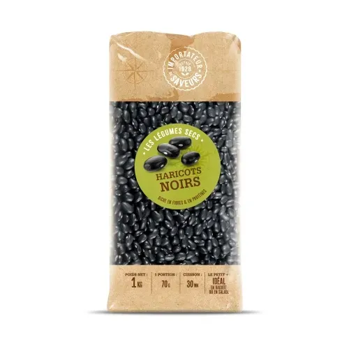 HARICOT NOIR NON-UE PQT PAV IDS 1 KG