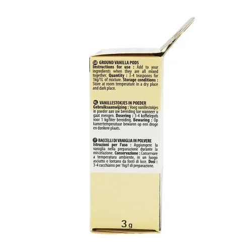 GOUSSES DE VANILLE POUDRE 3G