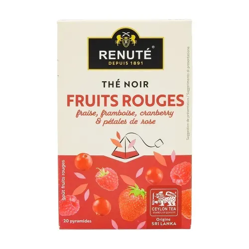 RENUTE THE NOIR FRUIT ROUGE 20 PYRAMIDES