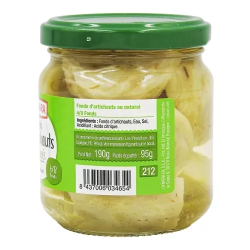 FONDS D'ARTICHAUTS BOCAL 212 ML ESP