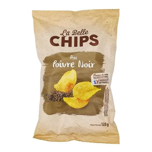 Chips sel poivre ondulées 120g