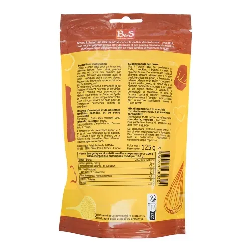 PRALIN HACHE (croquant amande) Doypack 125gr B/S