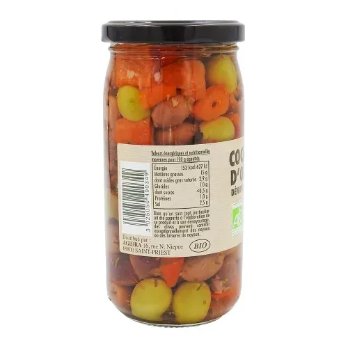 COCKTAIL OLIVES DENOY BIO POT 37CL
