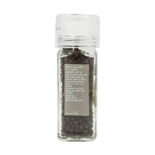 POIVRE NOIR GRAIN MOULIN 42 gr Bédros/CT 10