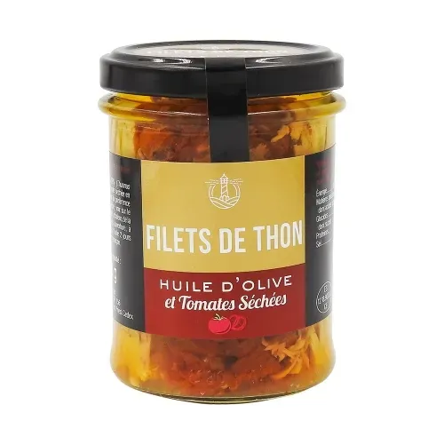 FILETS DE THON HUILE OLIVE & TOMATES SECHEES 130G
