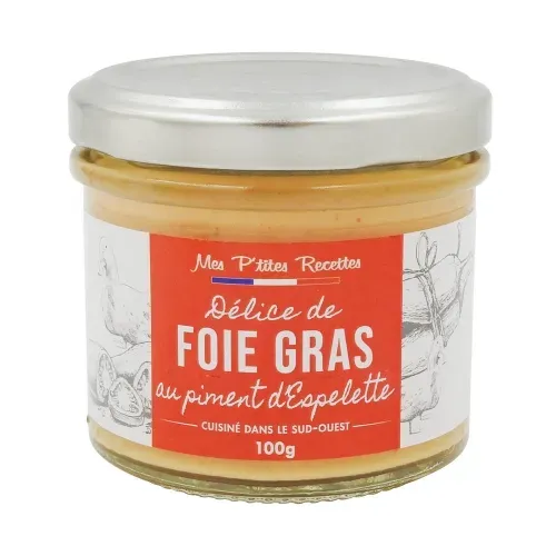 DELICE FOIEGRASDE CANARD AU PIMENTD'ESPELETTE100GR