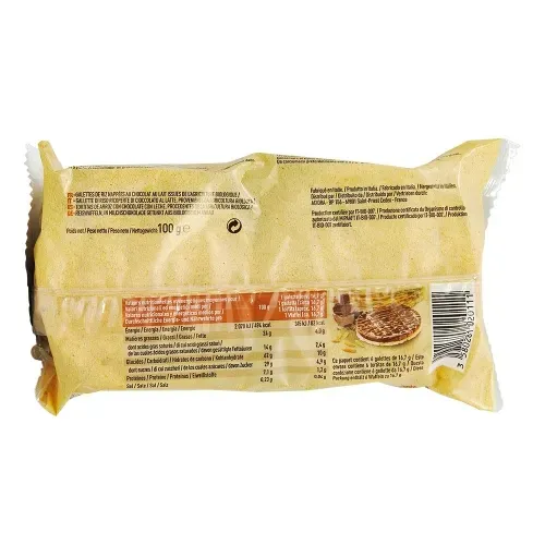 GALETTES DE RIZ BIO CHOCOLAT LAIT 100g