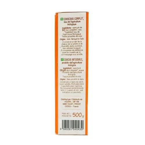 COUSCOUS COMPLET 500G GDF BIO