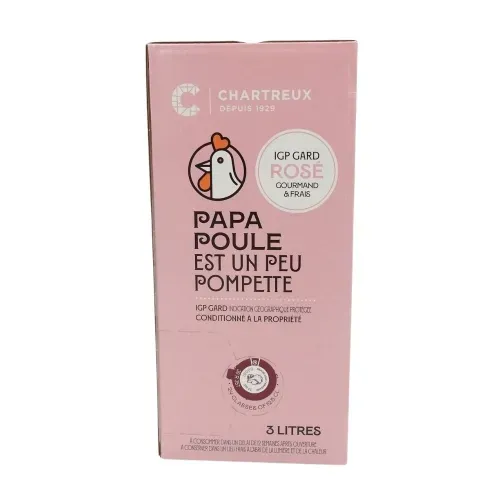 IGP VIN ROSE GARD PAPA POULE BAG IN BOX 3L